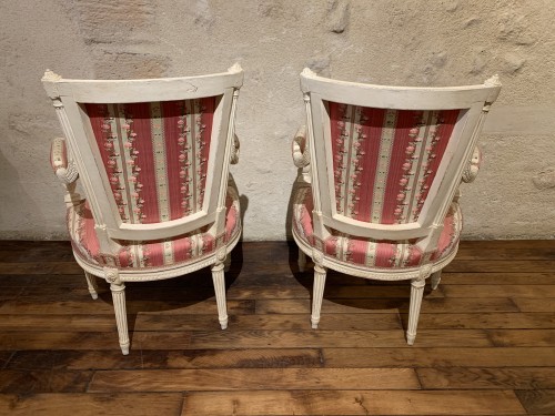 Pair of Louis XVI armchairs - Seating Style Louis XVI