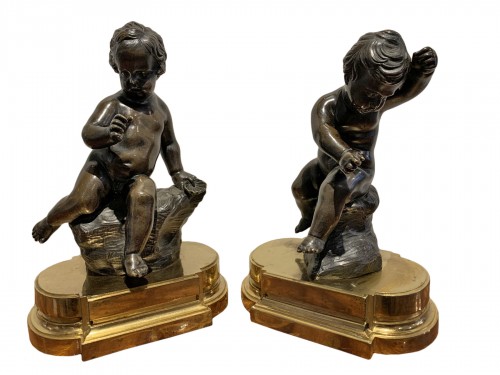 Paire de putti d'époque Louis XVI