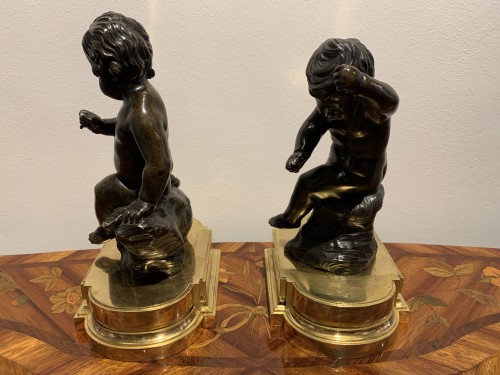 Pair of Louis XVI period putti - Decorative Objects Style Louis XVI