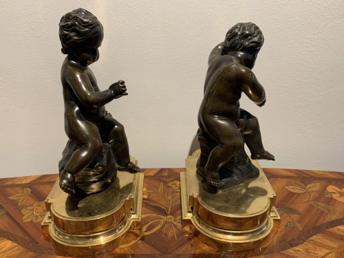 Paire de putti d'époque Louis XVI - Galerie Bordet