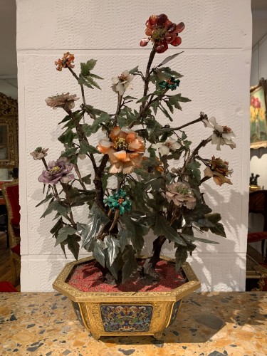 XVIIIe siècle - Paire de jardinières époque Qianlong