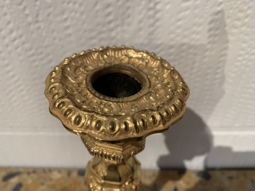 Lighting  - Pair of Louis XIV period candlesticks