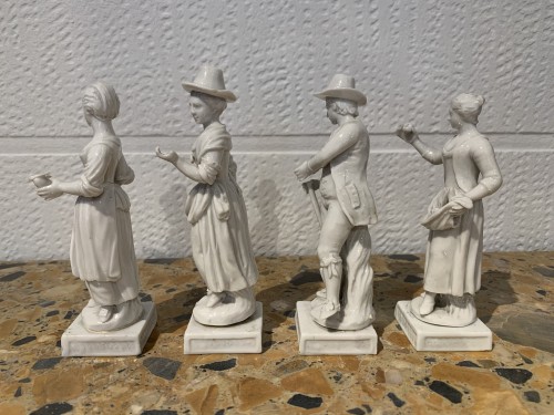 Four porcelain statuettes Italy 1780 - 