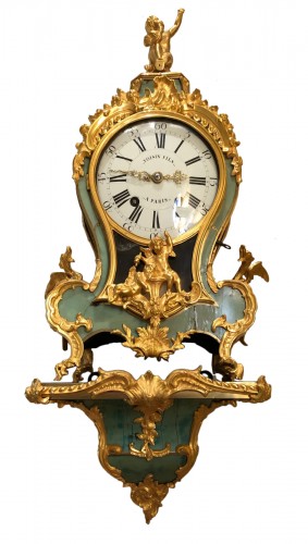 Louis XV period green cartel with chimeras