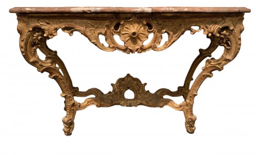 Grande console d'époque Louis XV