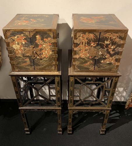 Paire de cabinets japonais d’époque XVIIIe siècle - Galerie Bordet