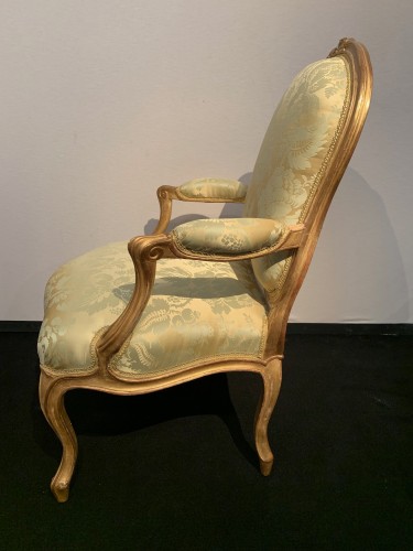 Quatre fauteuils Louis XV estampillés Tilliard - Sièges Style Louis XV
