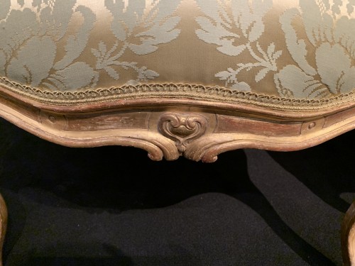 Quatre fauteuils Louis XV estampillés Tilliard - Galerie Bordet