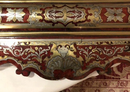 Paire de miroirs d’époque Louis XIV en marqueterie Boulle - Galerie Bordet