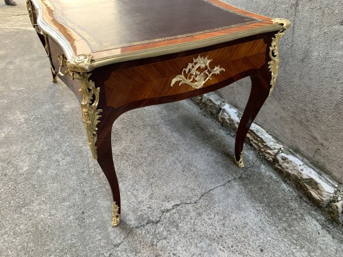 Furniture  - French Louis XV Bureau plat stamped Tuart