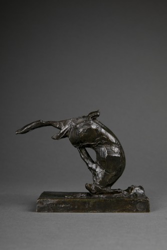 André Vincent Becquerel (1893-1981) - Hare - Sculpture Style Art Déco