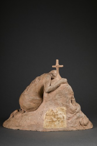 Sculpture  -  ACHARD Jean-Georges ( 1871 - 1934) - Mary Magdalene in the desert