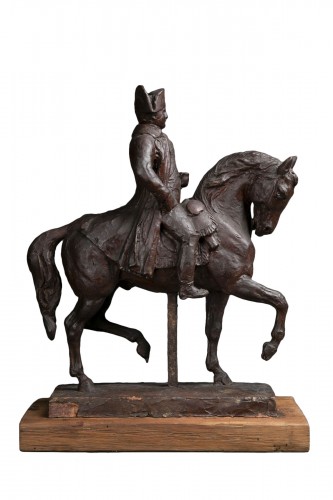 GUILLAUME Eugène (1822-1905) - Napoleon on horseback in military dress