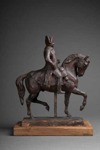 19th century - GUILLAUME Eugène (1822-1905) - Napoleon on horseback in military dress