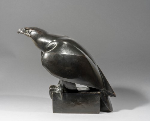 SCHULZ Léon (1872-1969), Eagle	 - Sculpture Style Art Déco