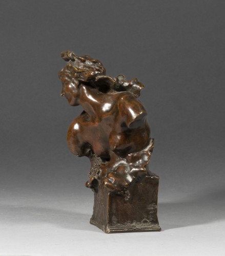 DESBOIS Jules (1851-1935) La vigne - Sculpture Style Art nouveau