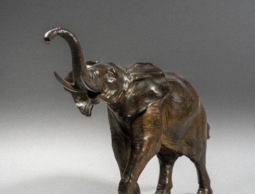 Art nouveau - SEYSSES Auguste (1862 - 1946) , African elephant	