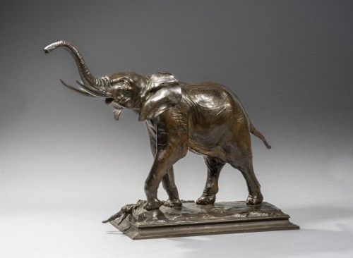 Antiquités - SEYSSES Auguste (1862 - 1946) , African elephant	