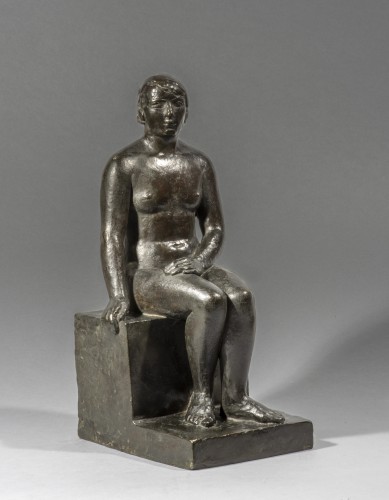 Charles DESPIAU (1874-1946) - Sitting nude or Spring 1923-1925 - Art Déco