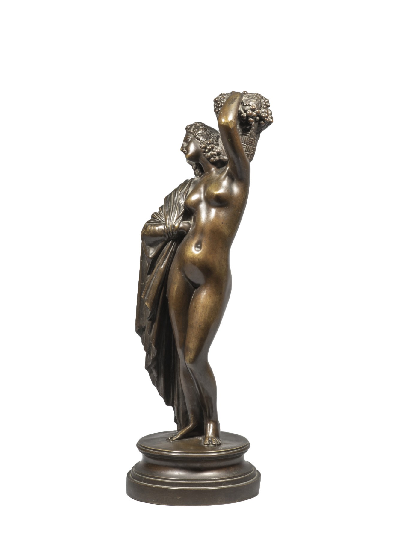 PRADIER James (1790-1852) - Femme nue portant un panier - XIXe siècle
