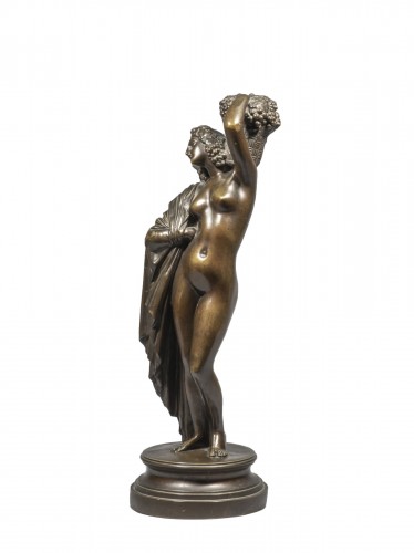 PRADIER James (1790-1852) - Naked woman carrying a basket