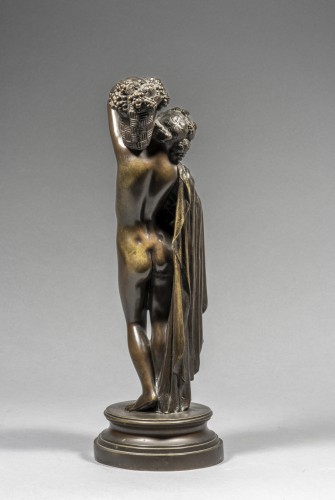 PRADIER James (1790-1852) - Femme nue portant un panier - 