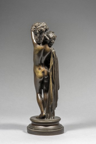 PRADIER James (1790-1852) - Naked woman carrying a basket - 