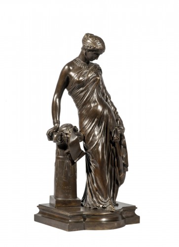 PRADIER James (1790-1852) - Sapho to the column (Model 1848)