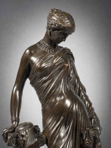 PRADIER James (1790-1852) - Sapho à la colonne (Modèle 1848) - 