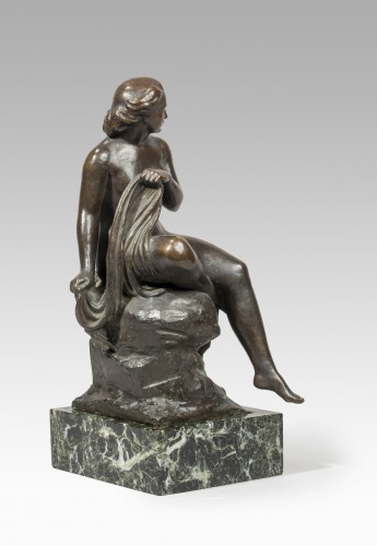 Poisson Pierre-Marie (1876-1953) - Baigneuse - Sculpture Style Art Déco