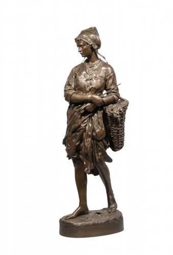 CARPEAUX  Jean Baptiste (1827-1875), Puys or Fisherwoman of vignots 