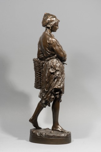 Sculpture  - CARPEAUX  Jean Baptiste (1827-1875), Puys or Fisherwoman of vignots 