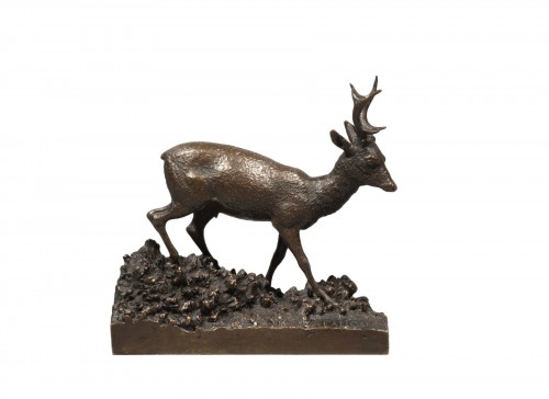 FAUQUE (French school end of XIXth century) Roe buck 