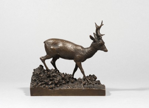 FAUQUE (French school end of XIXth century) Roe buck  - Louis-Philippe
