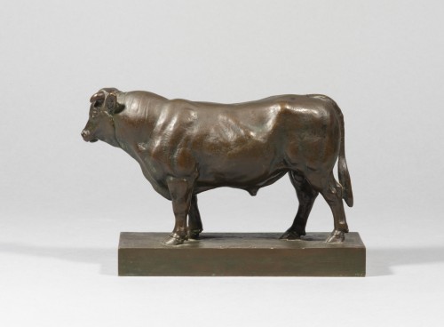 Sculpture  - BARYE Antoine-Louis (1795-1875) - Small bull 	