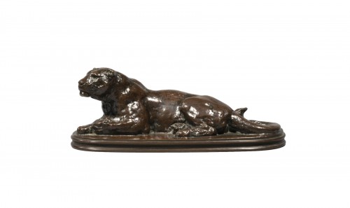 BARYE Antoine-Louis (1795-1875), Lying panther