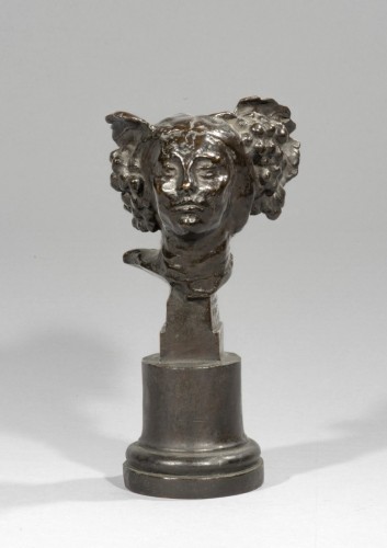 Art nouveau - BOURDELLE Emile-Antoine (1861-1929), Petite tête aux raisins, 1910