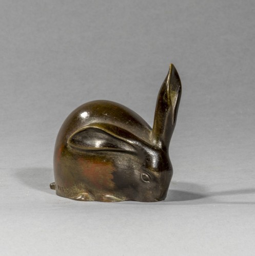 Art Déco - SANDOZ Édouard-Marcel (1881-1971), Lapin une oreille dressée