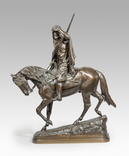 Isidore BONHEUR (1827-1901), Arab warrior on horseback - Sculpture Style Napoléon III