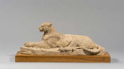 20th century - BITTER Ary Jean Léon (1883-1973), Lying lioness