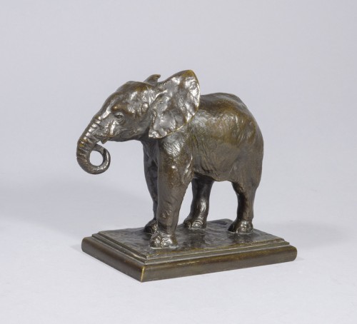 VALTON Charles ( 1851-1918) Éléphanteau - Sculpture Style Art nouveau