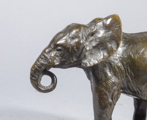 Art nouveau - VALTON Charles ( 1851-1918) Baby Elephant	
