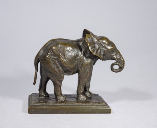 Antiquités - VALTON Charles ( 1851-1918) Baby Elephant	