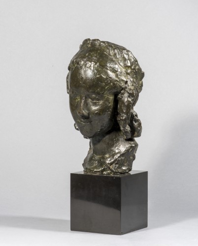 OSOUF Jean (1898-1996, Français), Tête de Coralie - Sculpture Style Années 50-60