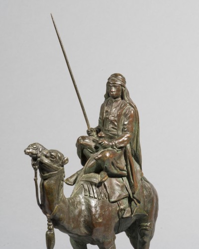 BARYE Antoine-Louis (1795-1875) Dromadaire monté par un arabe - Galerie Nicolas Bourriaud