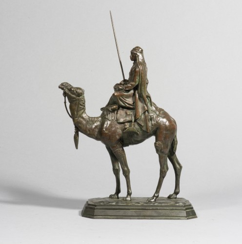 XIXe siècle - BARYE Antoine-Louis (1795-1875) Dromadaire monté par un arabe