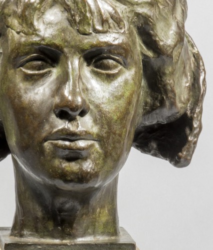 ADET Edouard (1887-1918) Tête de jeune fille - Art nouveau
