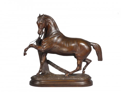 LENORDEZ Pierre (1815-1892), Horse at the gate