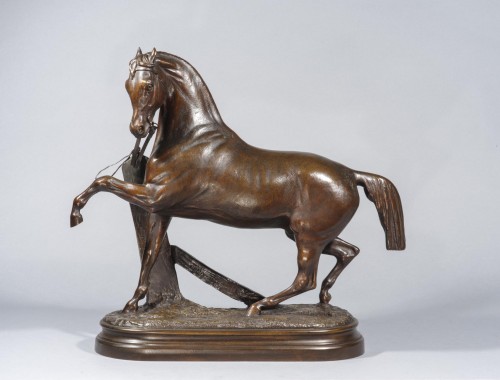 LENORDEZ Pierre (1815-1892), Cheval à la barrière - Galerie Nicolas Bourriaud