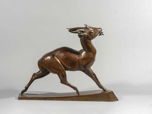 XXe siècle - PROST Maurice (1894-1967) Gazelle tétracère (1932)